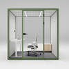 HongYe Office Pods en gris vert pour les réunions de 5 personnes