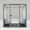 HongYe Office Pods en gris vert pour les réunions de 5 personnes