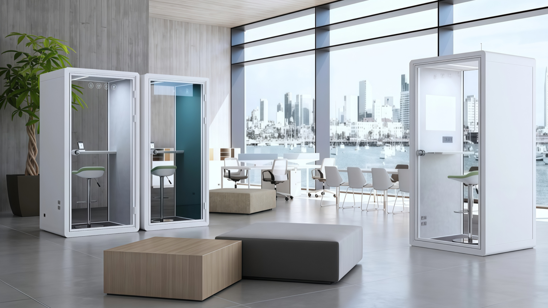 mobilier de bureau antibruit