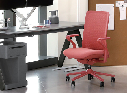 Chaise de bureau ergonomique avec accoudoirs