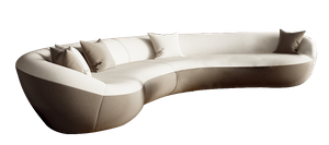 Grand canapé-lit et canapé de salon en forme de L