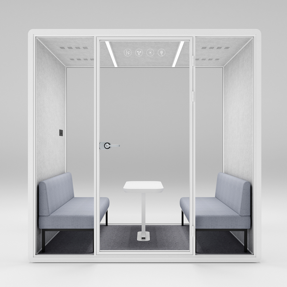HongYe Office Pods en blanc pour les réunions de 5 personnes