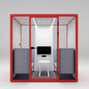 HongYe Office Pods en rouge pour les réunions de 5 personnes