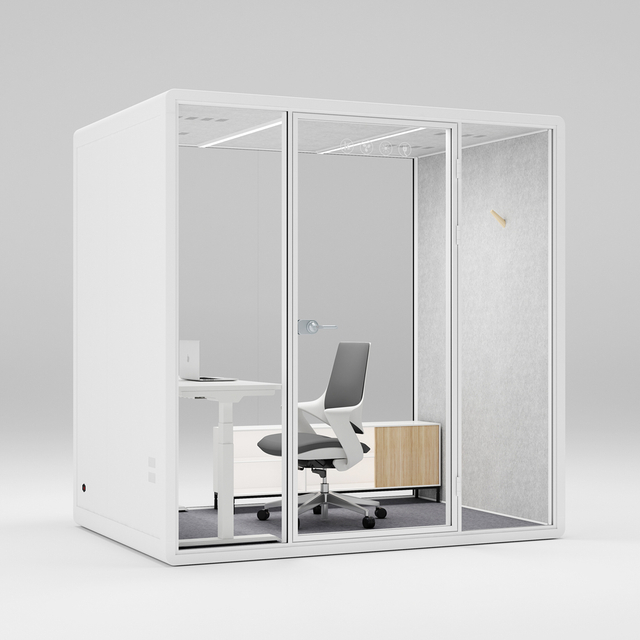HongYe Office Pods en blanc pour les réunions de 5 personnes