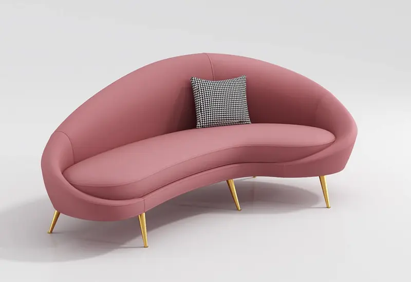 Canap&eacute; de salon modulaire confortable en cuir