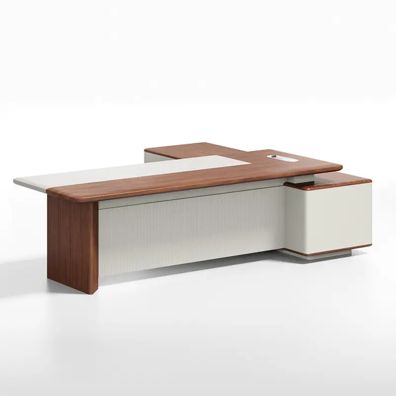 Meubles de bureau modernes en forme de L