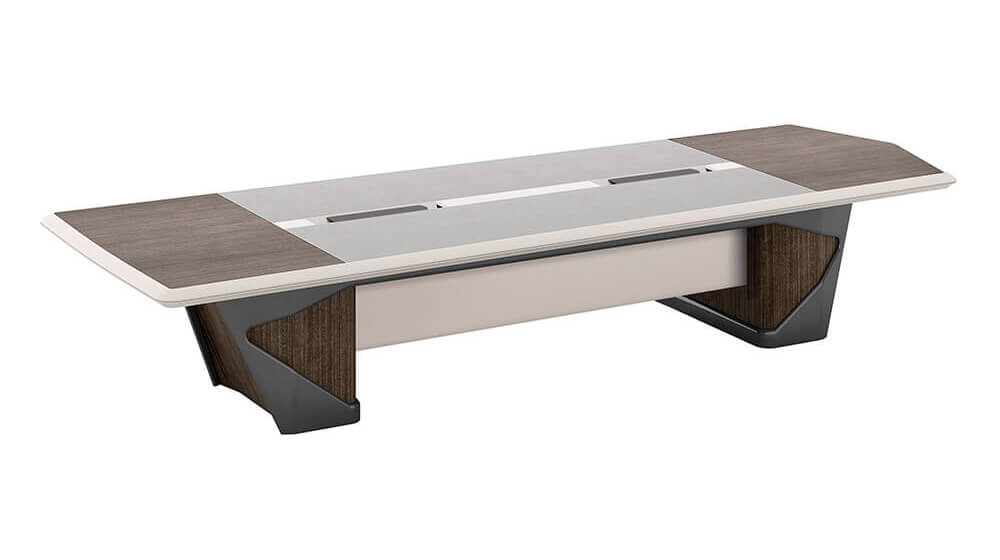 Table de salle de réunion en bois moderne pour bureau