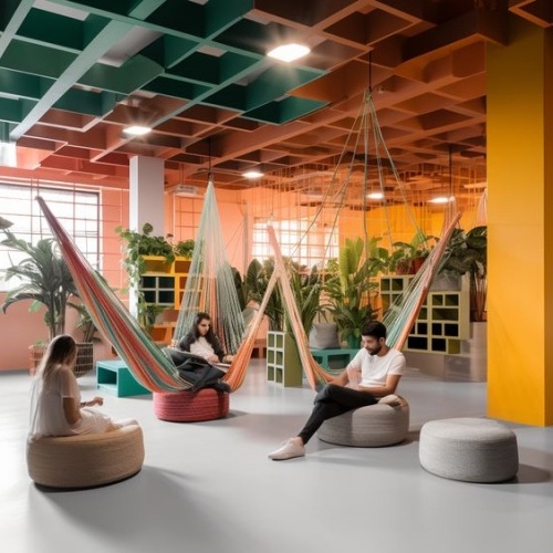 espace de d&eacute;tente dans la conception de bureaux