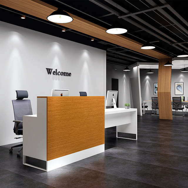 Table de réception et chaises de bureau