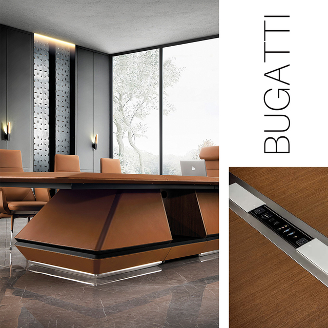 Table de réunion de la série JUEDU BUGATTI | L4200*P1600*H750(mm)|L3600*P1600*H750(mm)|