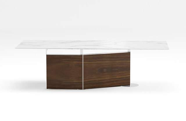 Table de salle de conférence en pierre frittée pour bureau