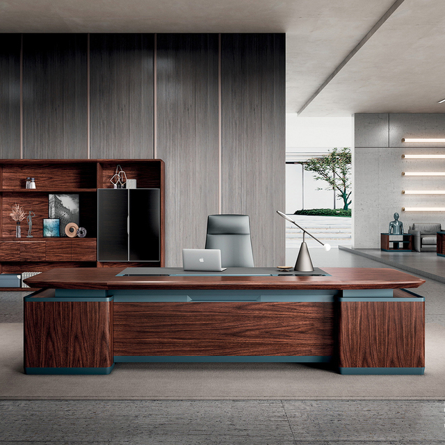 Bureau de direction en forme de L