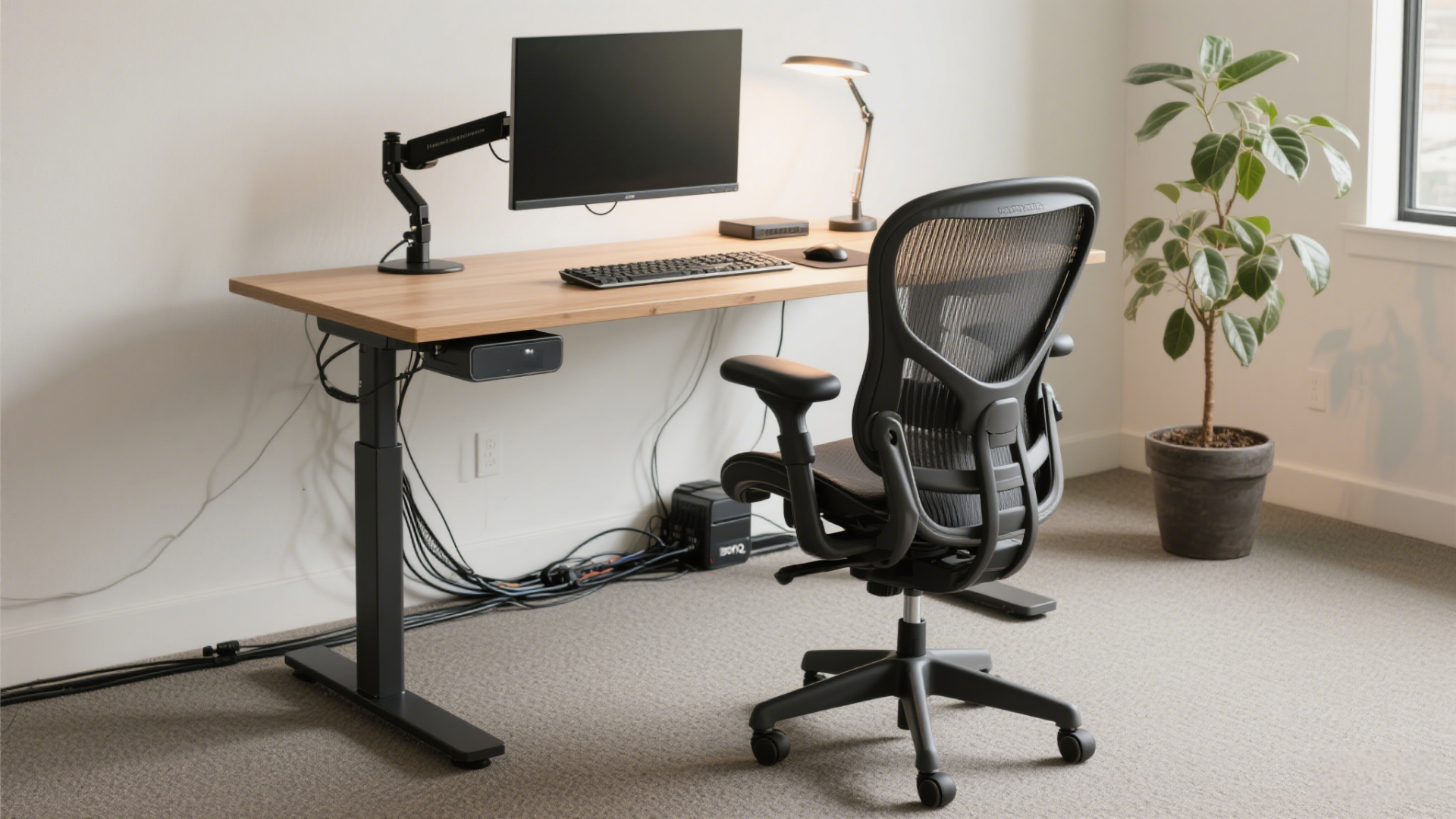 bureau debout au bureau