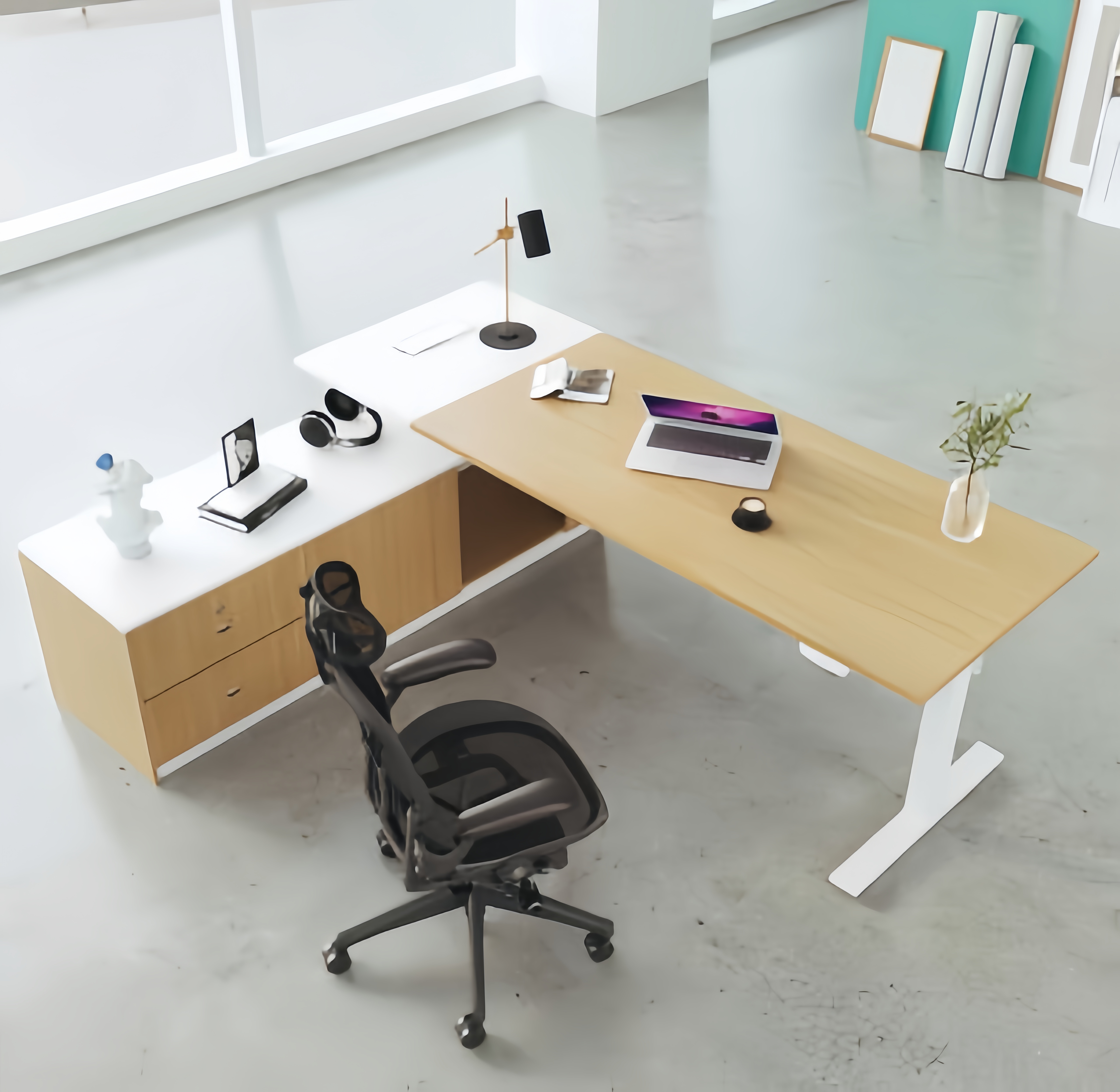 Bureau debout agile