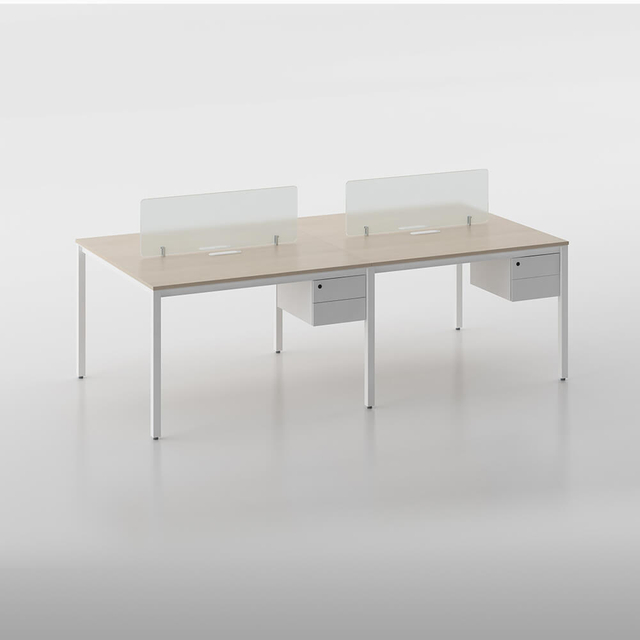 Bureau de poste de travail pour 4 personnes pour le bureau