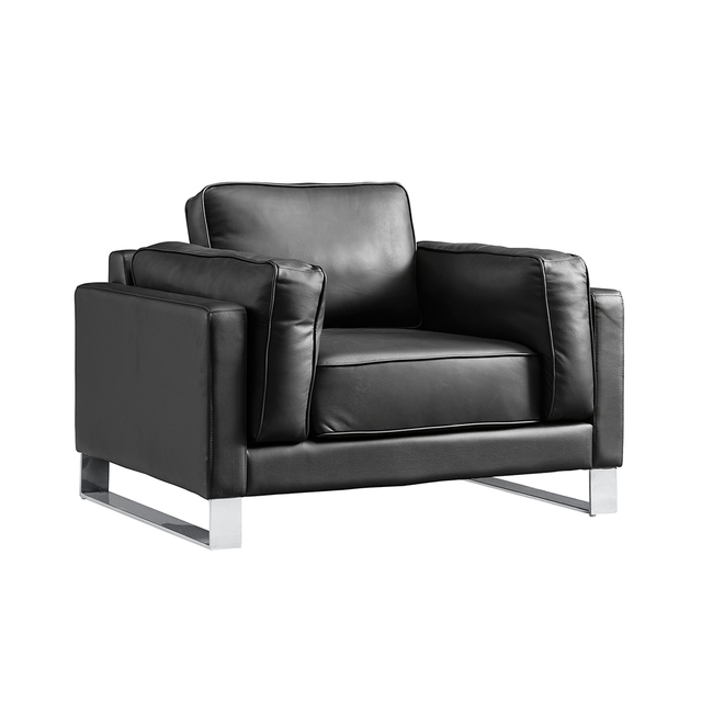 Ensemble de canapé de la série JIANGNAN |Cuir véritable|JN-7120|Coussin standard