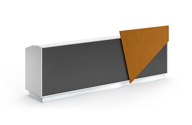 Bureau de réceptionniste moderne avec tiroirs