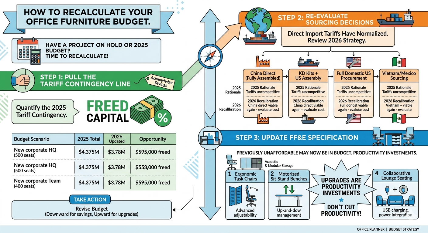 Comment recalculer votre budget mobilier de bureau